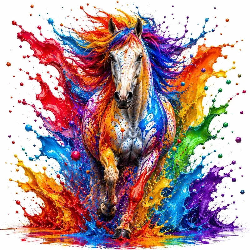 Epic Rainbow Splash Artworks