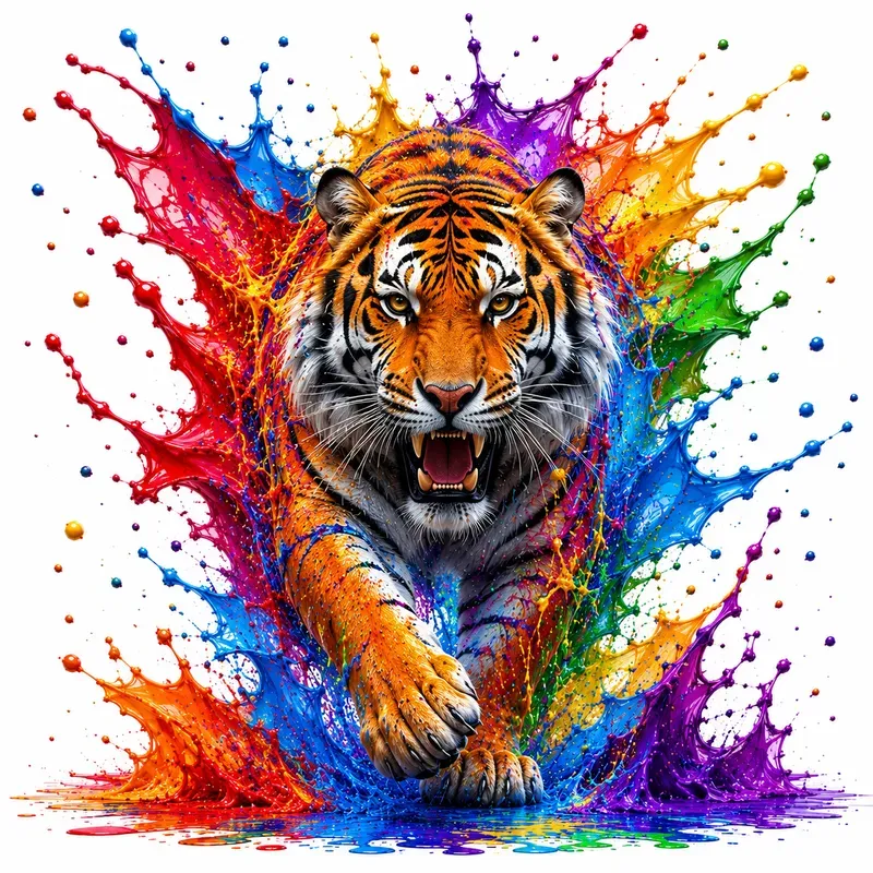 Epic Rainbow Splash Artworks