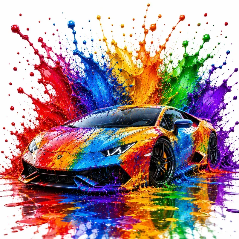 Epic Rainbow Splash Artworks