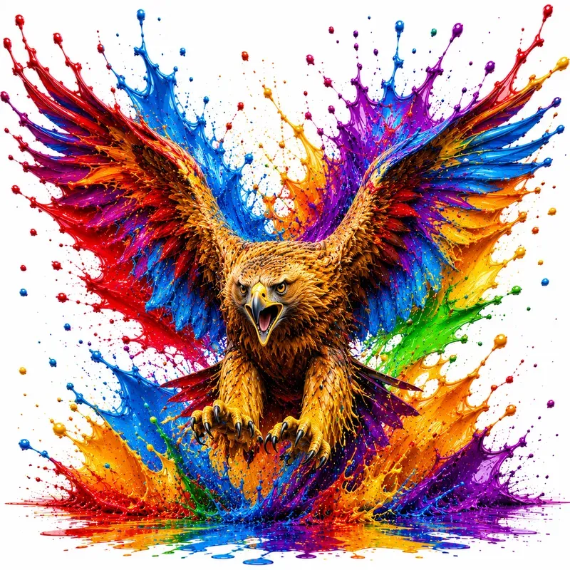 Epic Rainbow Splash Artworks