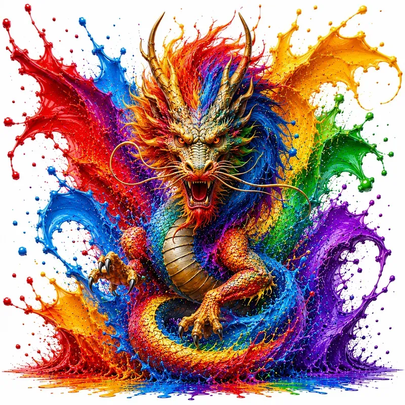 Epic Rainbow Splash Artworks