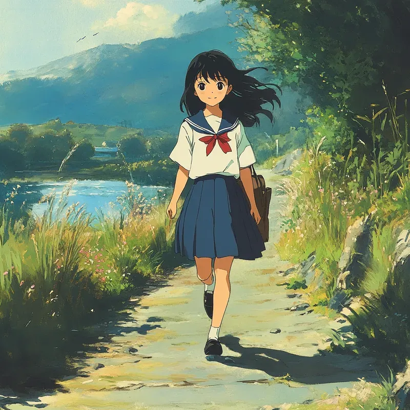 Studio Ghibli 90s Anime Style