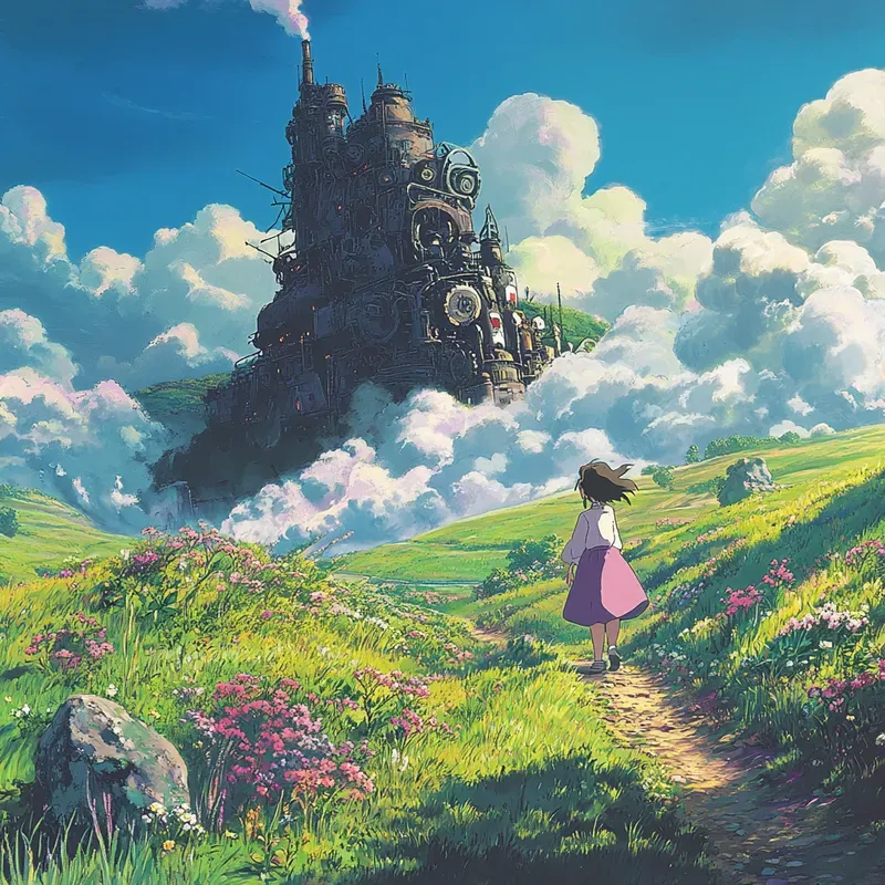 Studio Ghibli 90s Anime Style