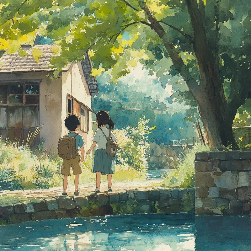 Studio Ghibli 90s Anime Style