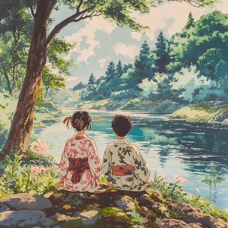 Studio Ghibli 90s Anime Style