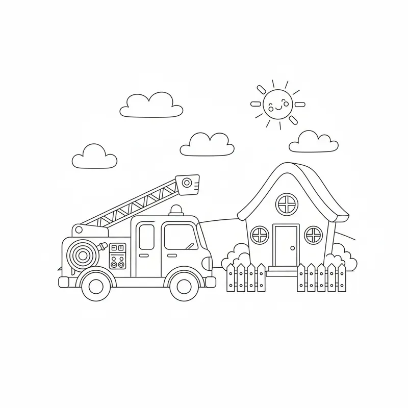Structured Coloring Pages For Kids