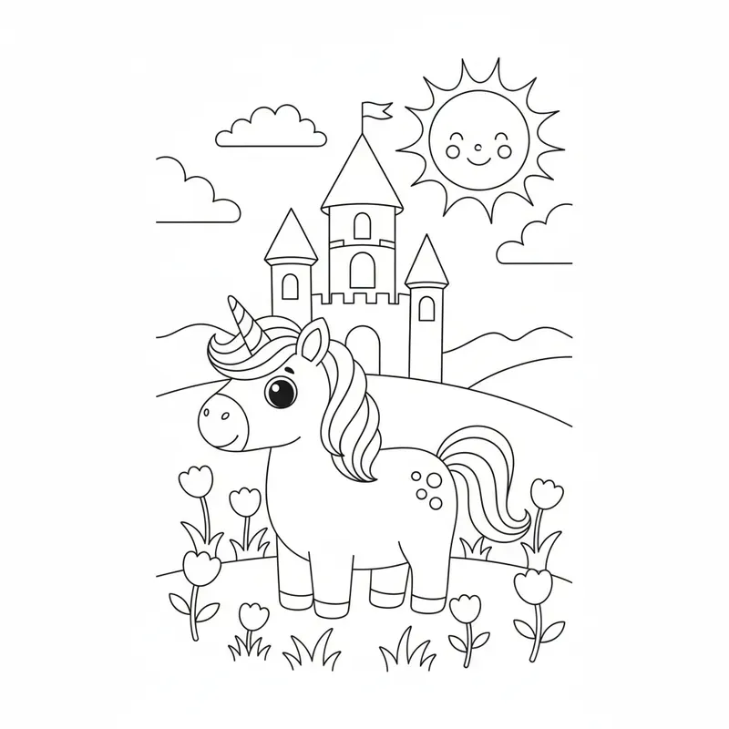 Structured Coloring Pages For Kids
