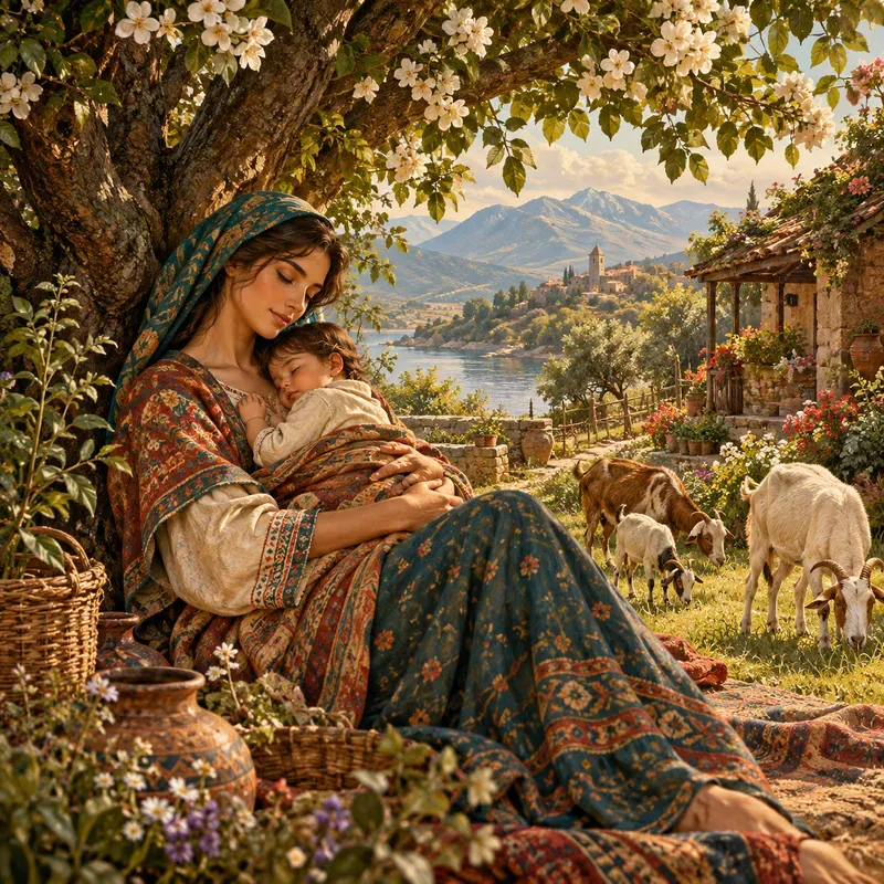 Heritage Motherhood Storybook Art