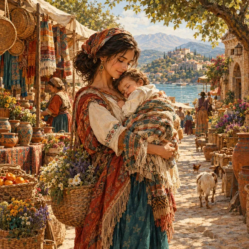 Heritage Motherhood Storybook Art