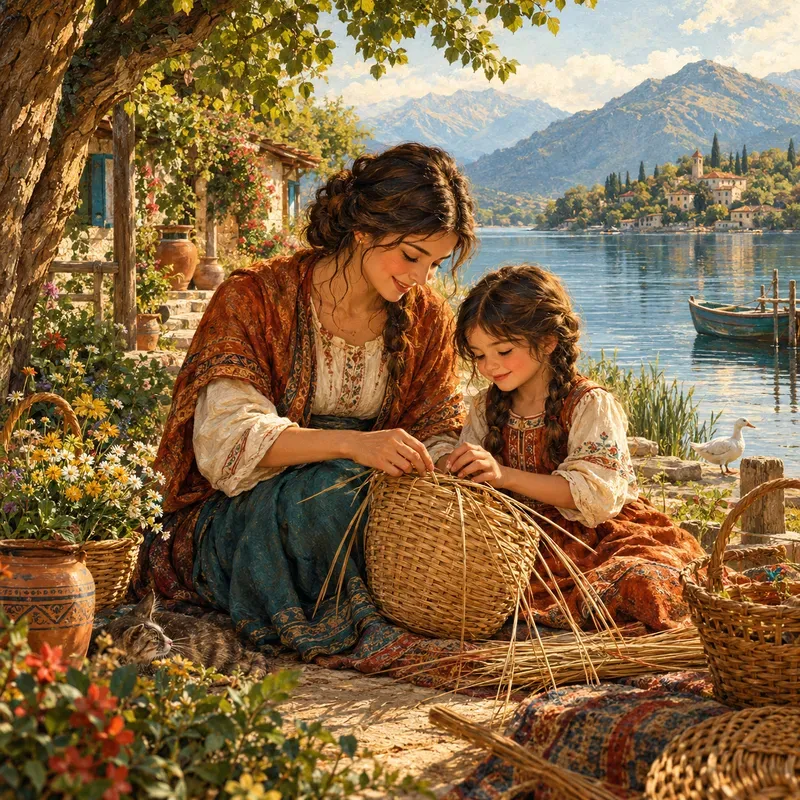 Heritage Motherhood Storybook Art