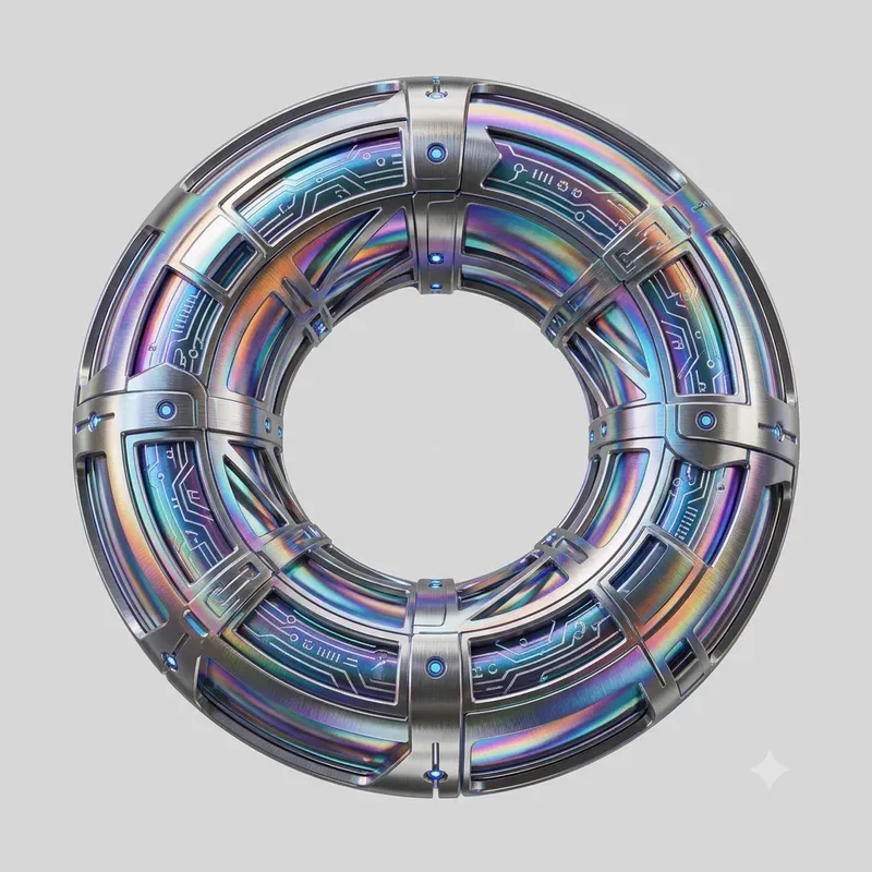 3D Abstract Cybernetic UI Icons