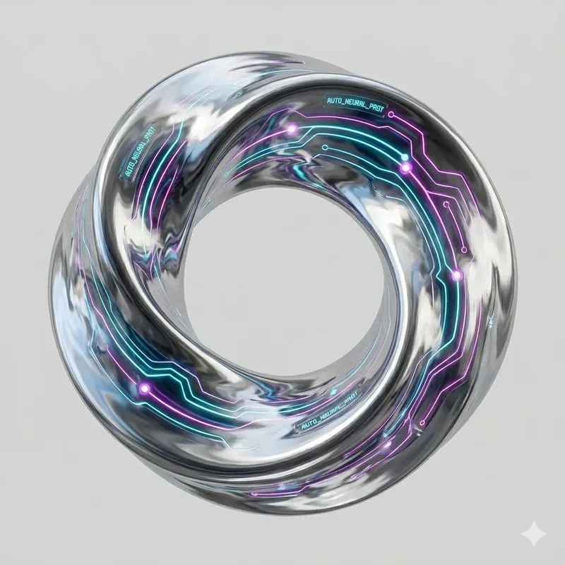 3D Abstract Cybernetic UI Icons