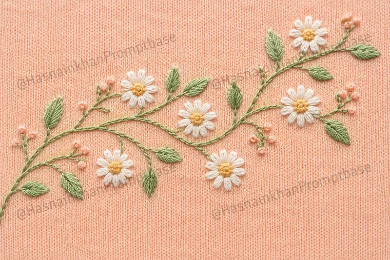 Floral Vine Hand Embroidery Patterns
