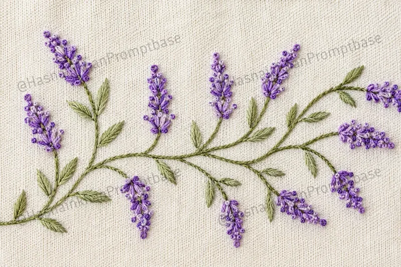 Floral Vine Hand Embroidery Patterns