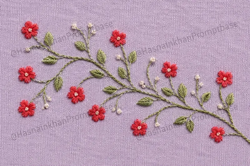 Floral Vine Hand Embroidery Patterns