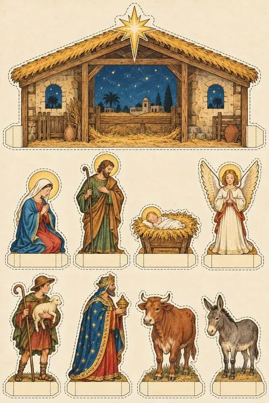 Vintage Christmas Paper Cutouts