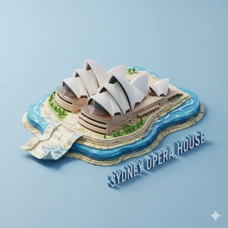 World Heritage 3D Map Art