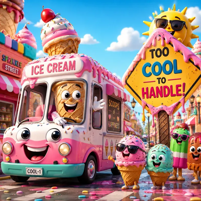 Whimsical Funny Ride Art