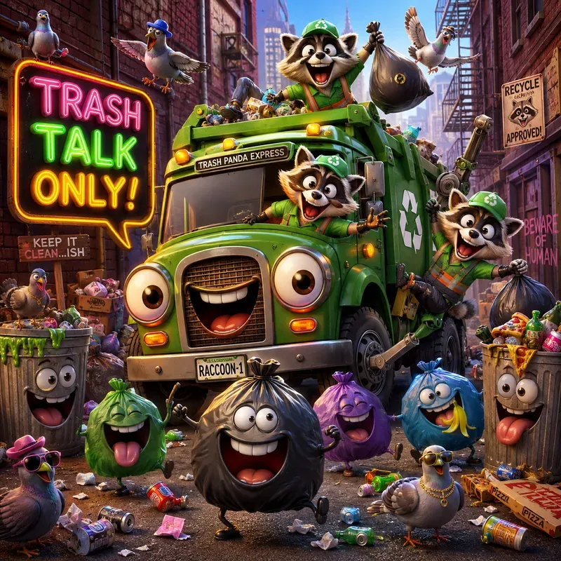 Whimsical Funny Ride Art