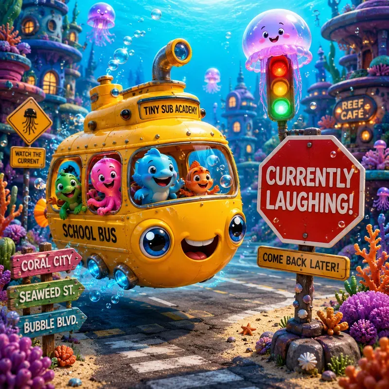 Whimsical Funny Ride Art