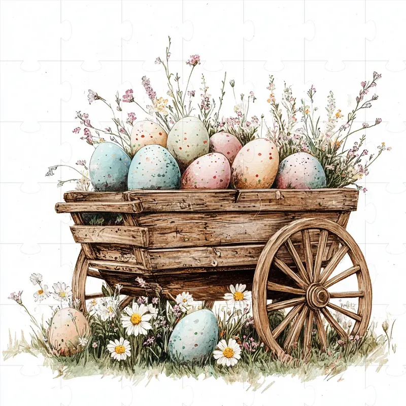 Whimsical Pastel Easter Cliparts