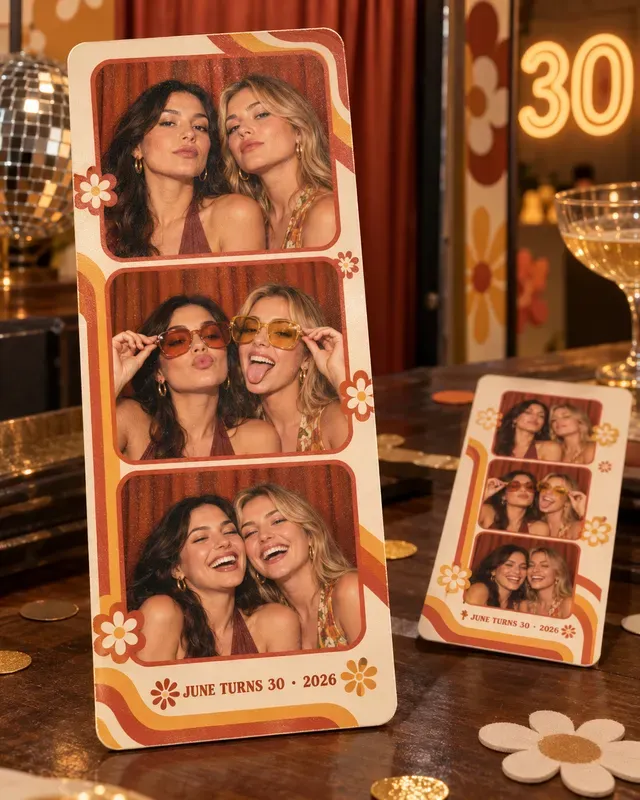 Event Photo Booth Strip Keepsake Cards