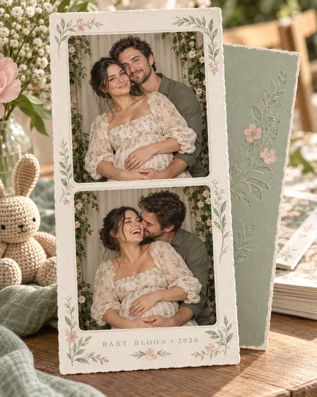 Event Photo Booth Strip Keepsake Cards