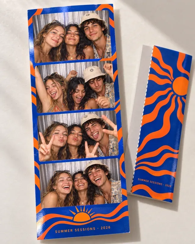 Event Photo Booth Strip Keepsake Cards