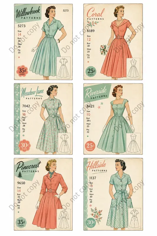 Vintage Pattern Envelope Sheets