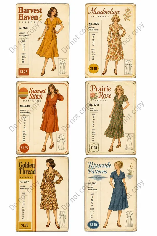 Vintage Pattern Envelope Sheets