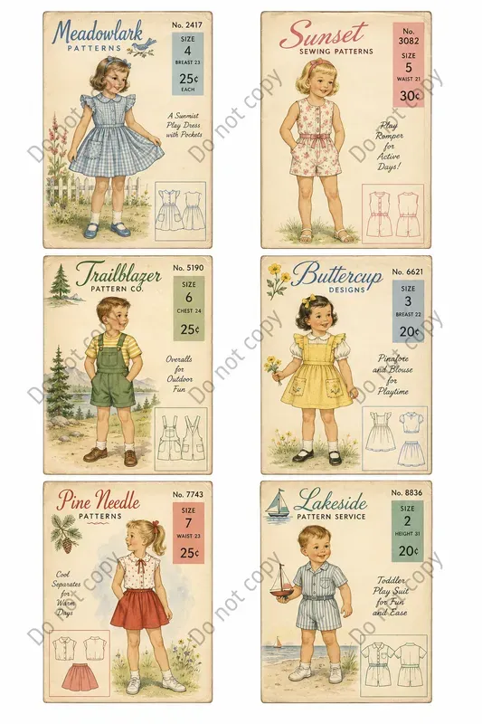 Vintage Pattern Envelope Sheets