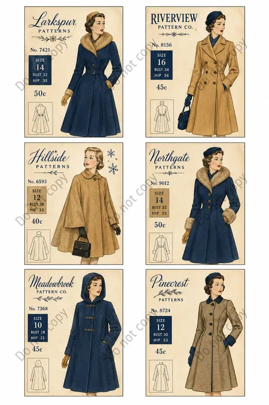 Vintage Pattern Envelope Sheets