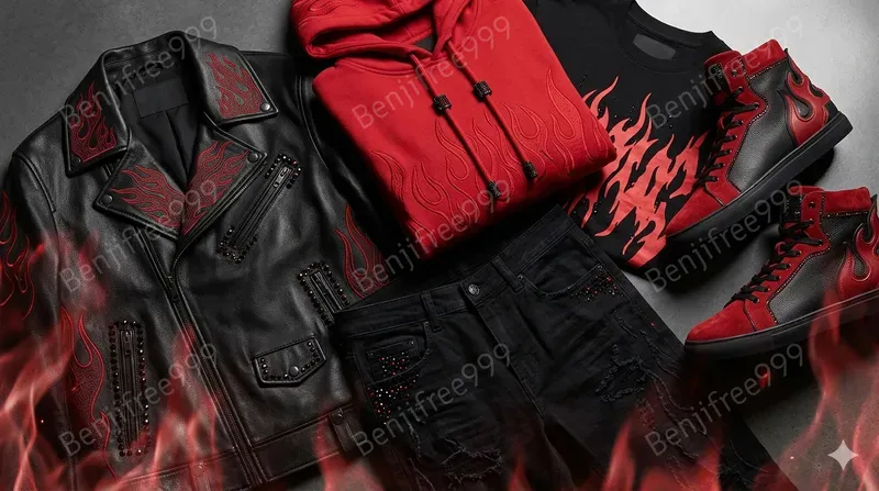 Custom Luxury Apparel Flatlay Ads