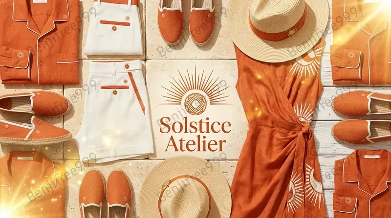 Custom Luxury Apparel Flatlay Ads