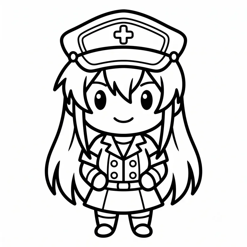 Chibi Anime Coloring Pages Generator