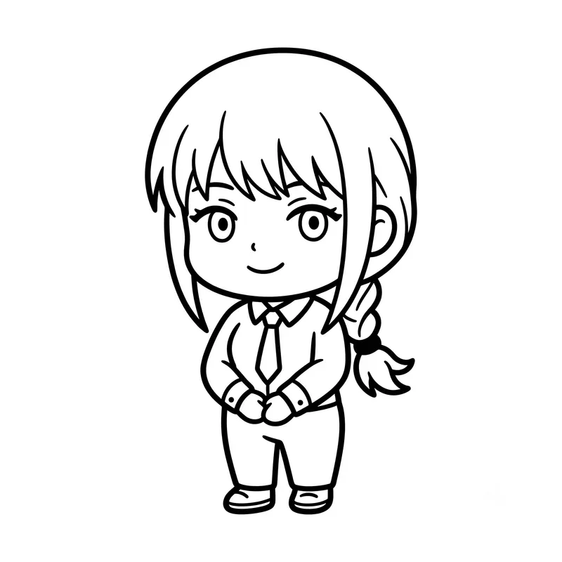 Chibi Anime Coloring Pages Generator