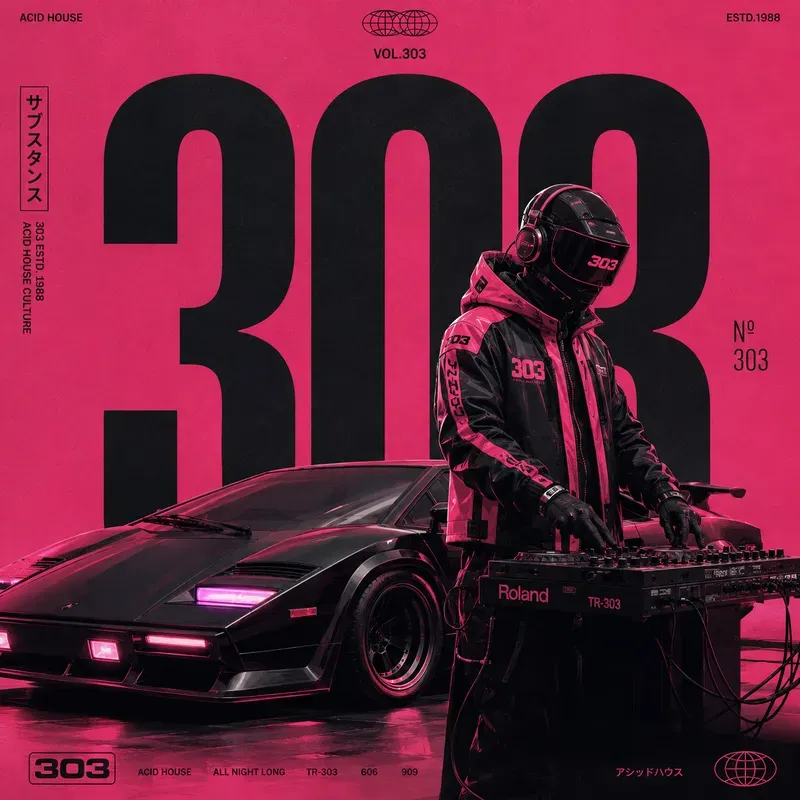 Retro Numeric Poster Riders