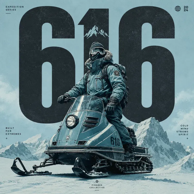 Retro Numeric Poster Riders