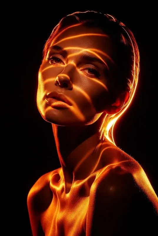 Cinematic Shadow Portrait Art