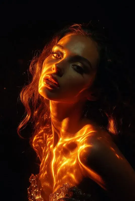 Cinematic Shadow Portrait Art