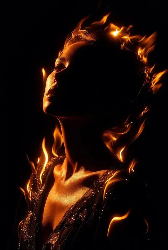 Cinematic Shadow Portrait Art