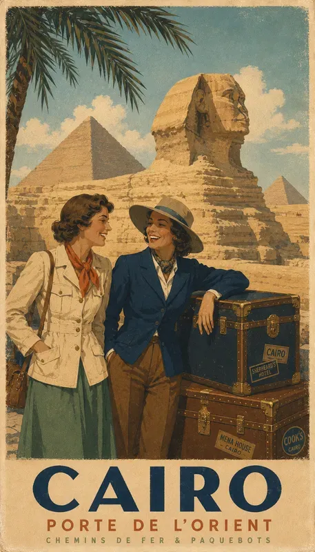 Vintage Couple Travel Posters