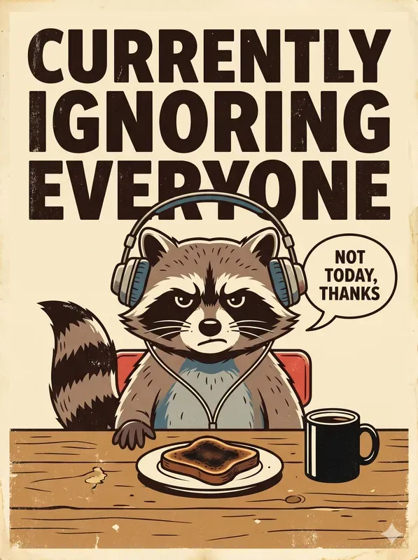 Retro Sarcastic Animal Posters