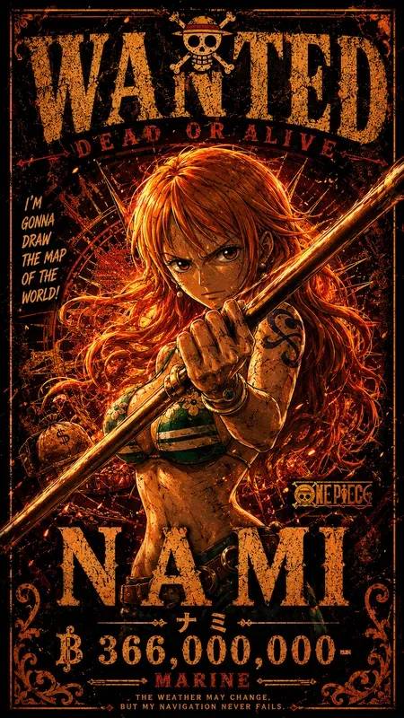 Gritty Anime Wanted Posters