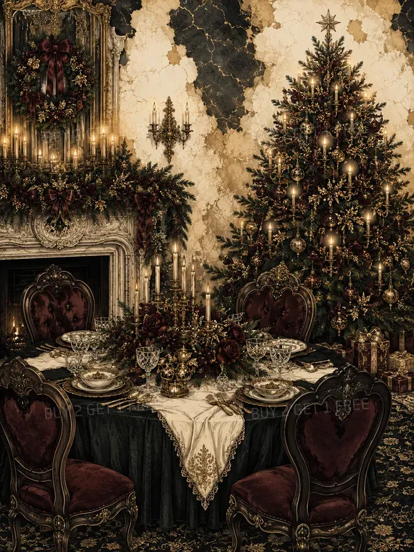 Dark Gothic Christmas Junk Journal Pages