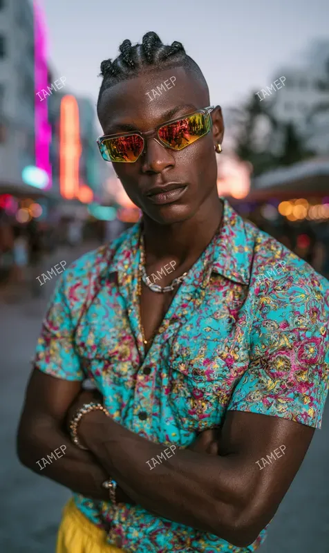 Free Neon Resort Fashion Editorials