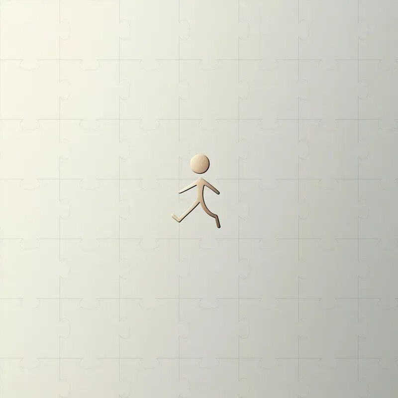 Stickman Minimalist Icon Elegances