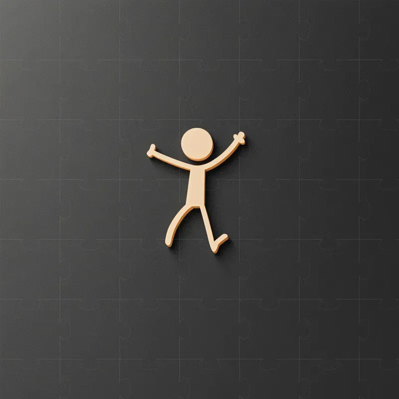 Stickman Minimalist Icon Elegances