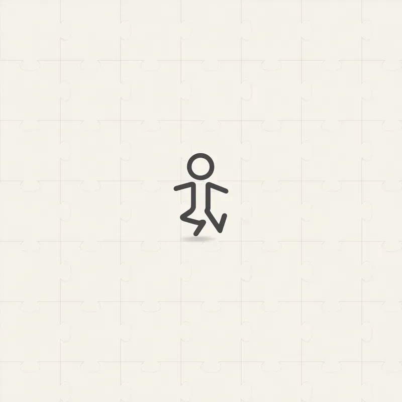 Stickman Minimalist Icon Elegances