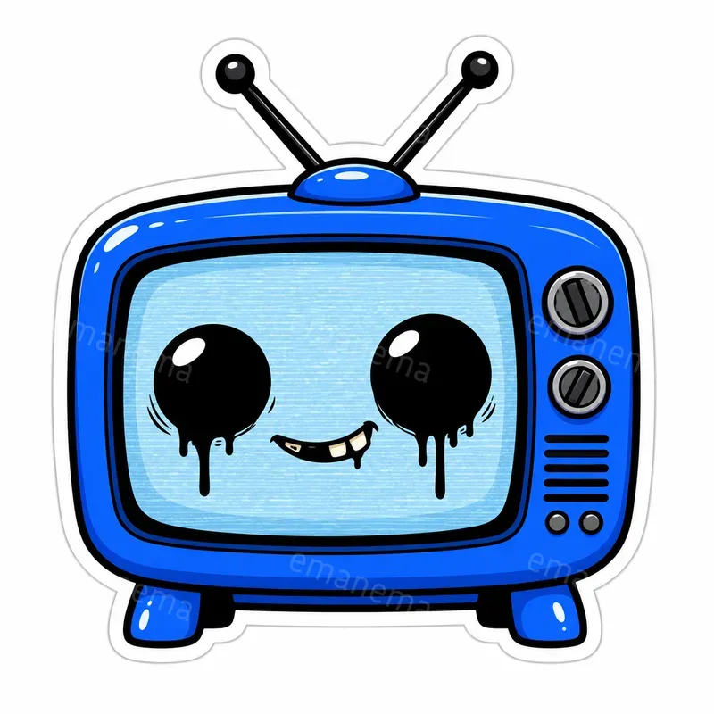 Cute Macabre Comic Sticker Vectors